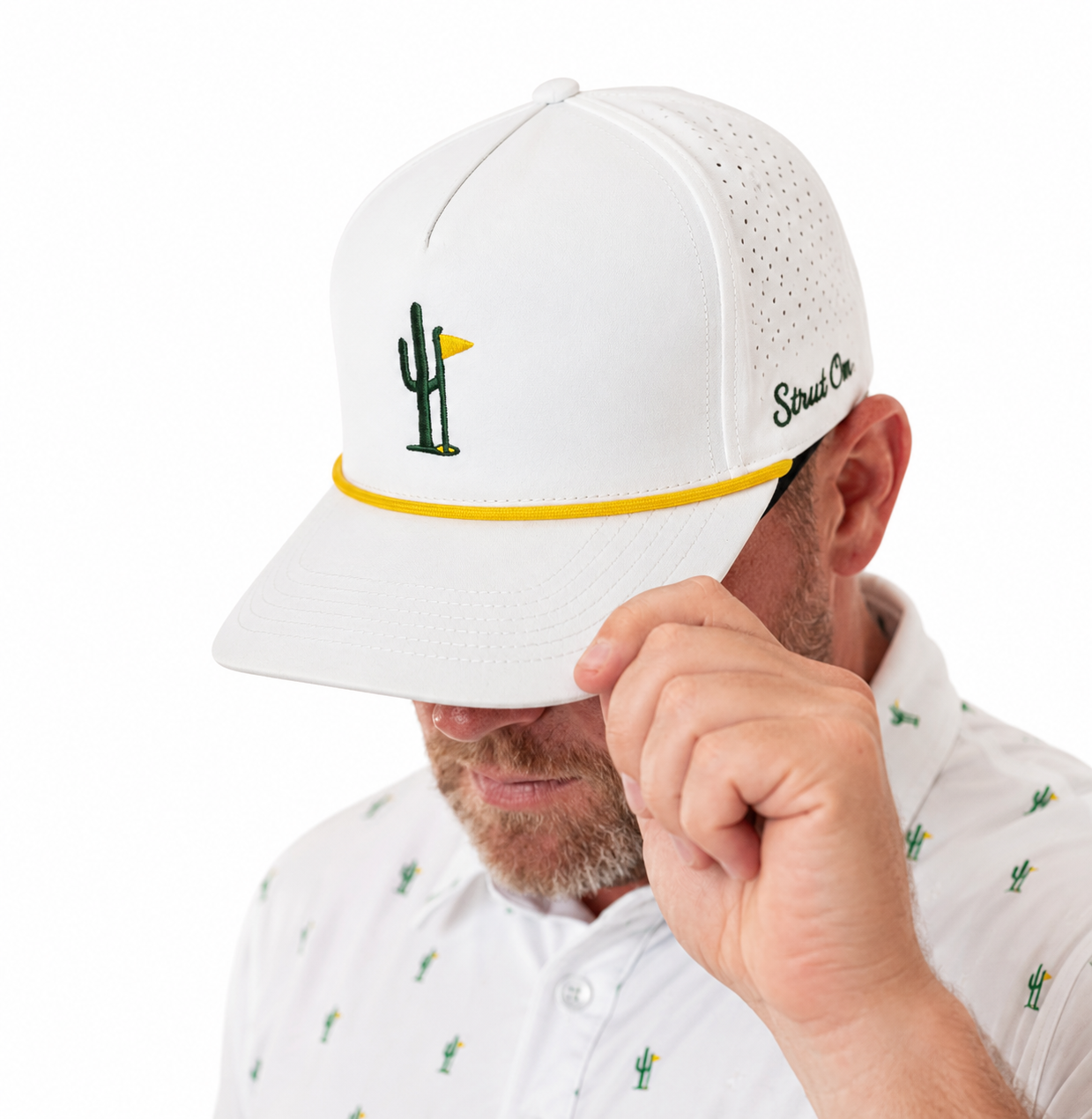 Cactus Pin - 5-Panel Rope Hat